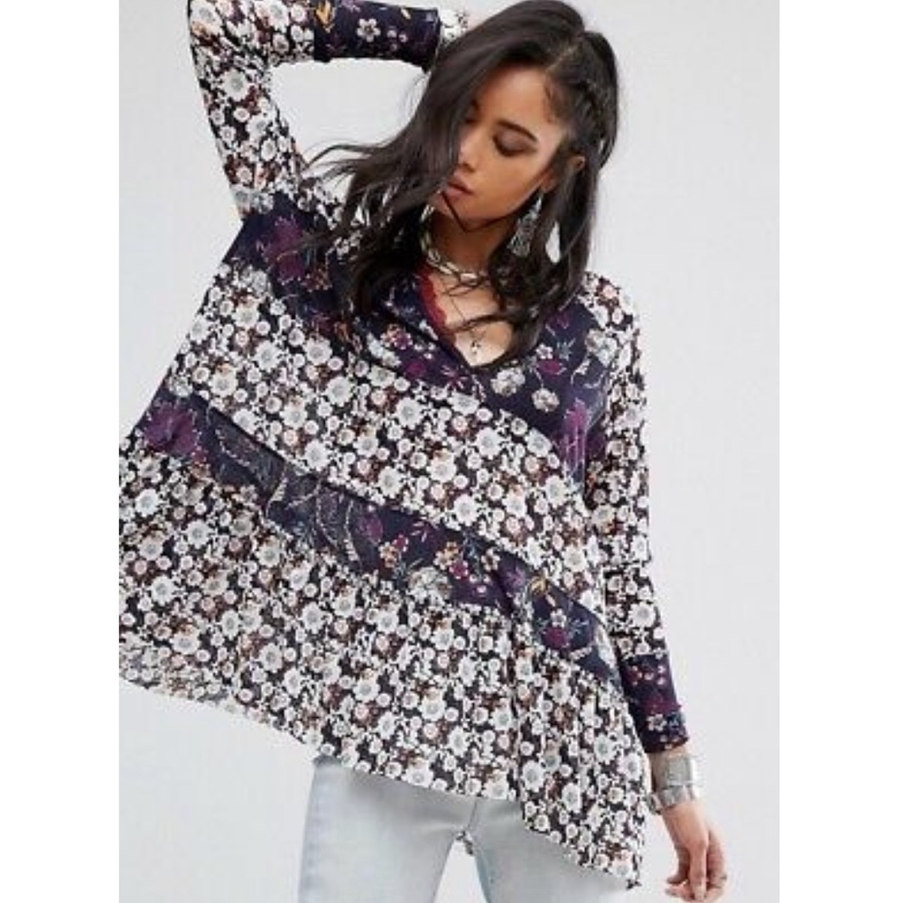 Free People Floral Tunic